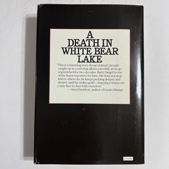 A Death in White Bear Lake By Barry Siegel Hardcover Book - Picture 7 of 11